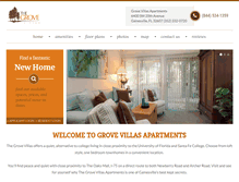 Tablet Screenshot of grovevillas.com